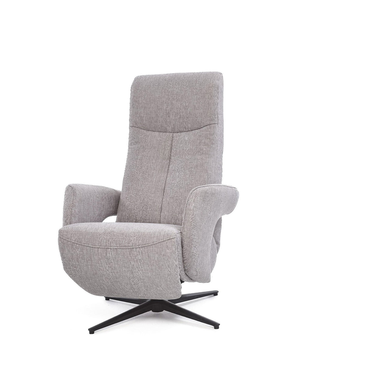 Fauteuil relax Palermo tissu – Gris